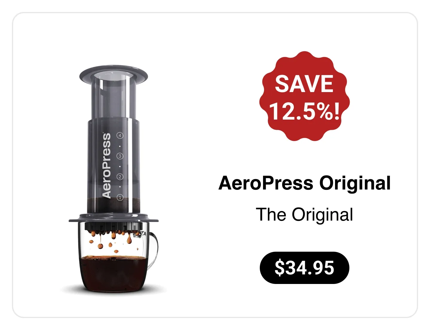 Animation showcasing popular AeroPress products