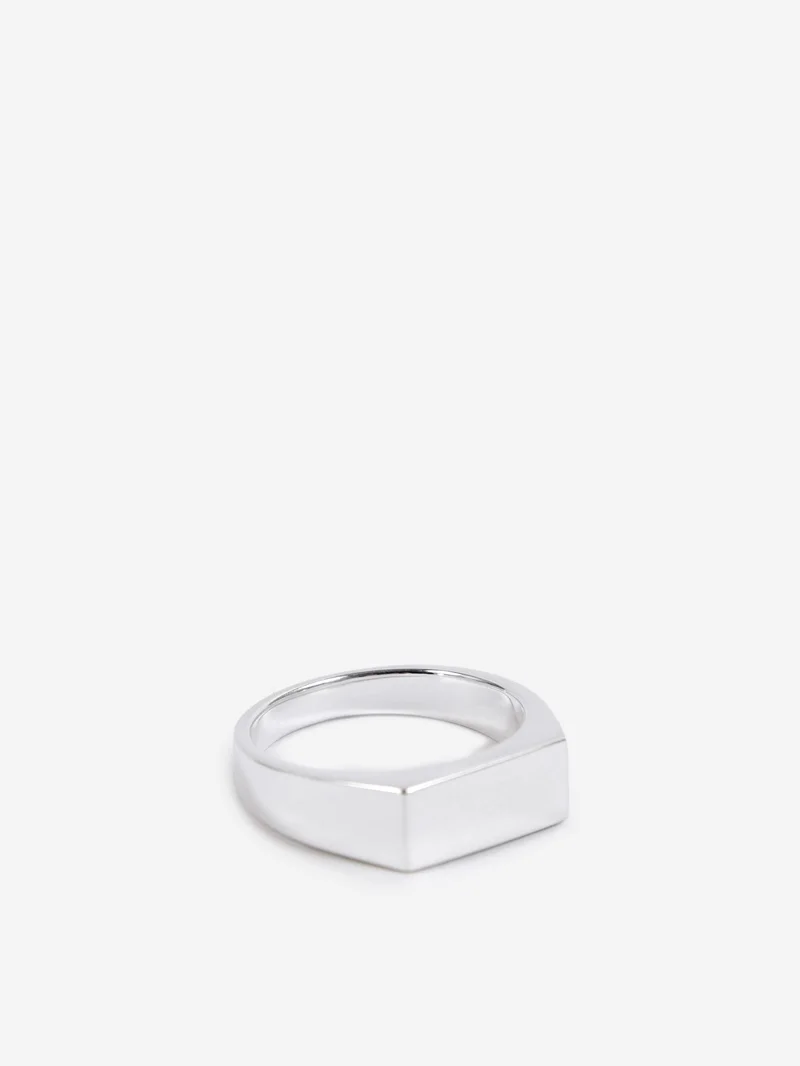 Image of Goodhood Worldwide Sterling Silver Narrow Signet Ring