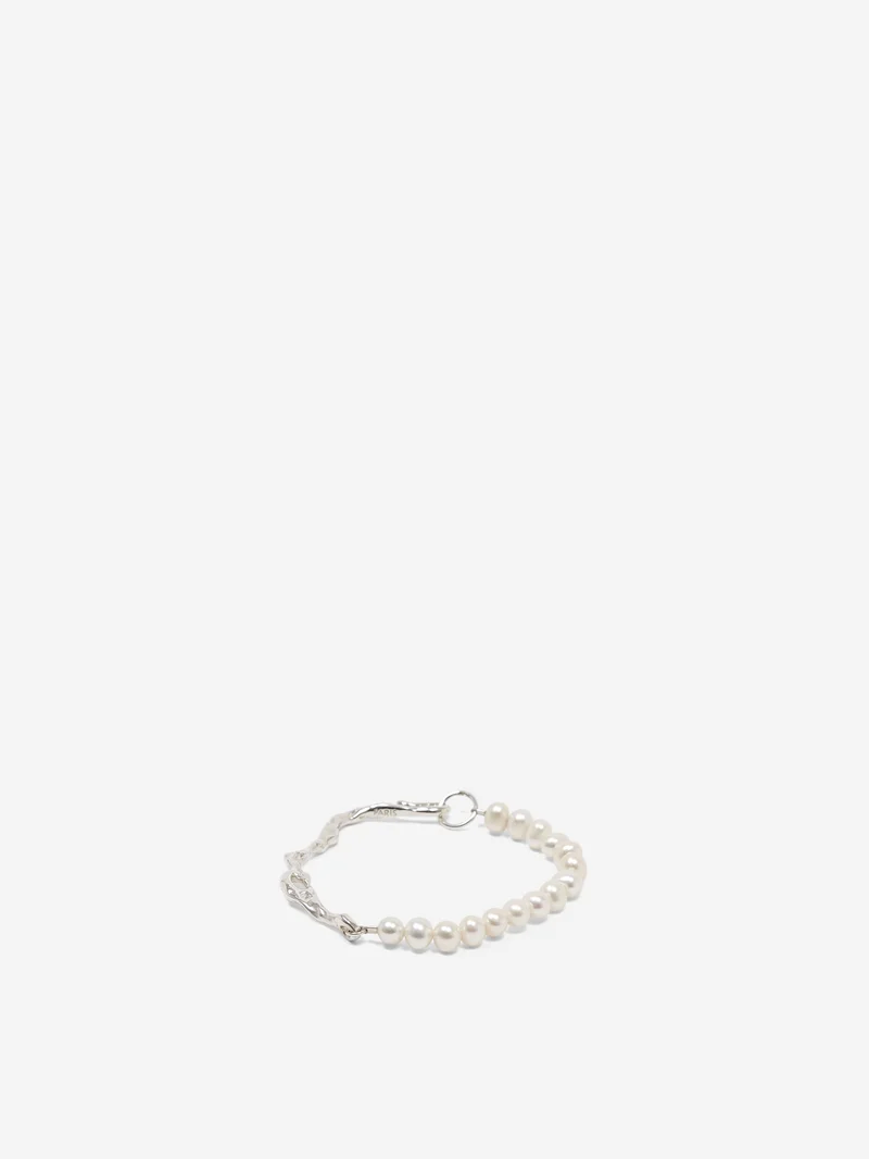Image of Faris Drip Perla Bracelet - Silver
