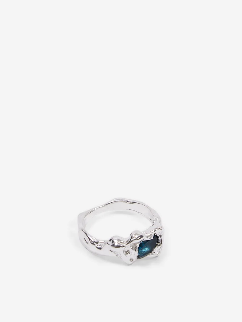 Image of Simuero Ola Ring - Silver/Blue