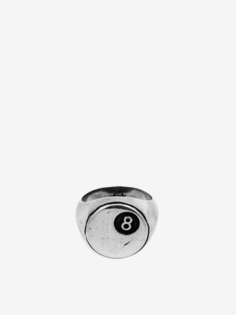 Image of Two Jeys 8Ball Ring - Silver