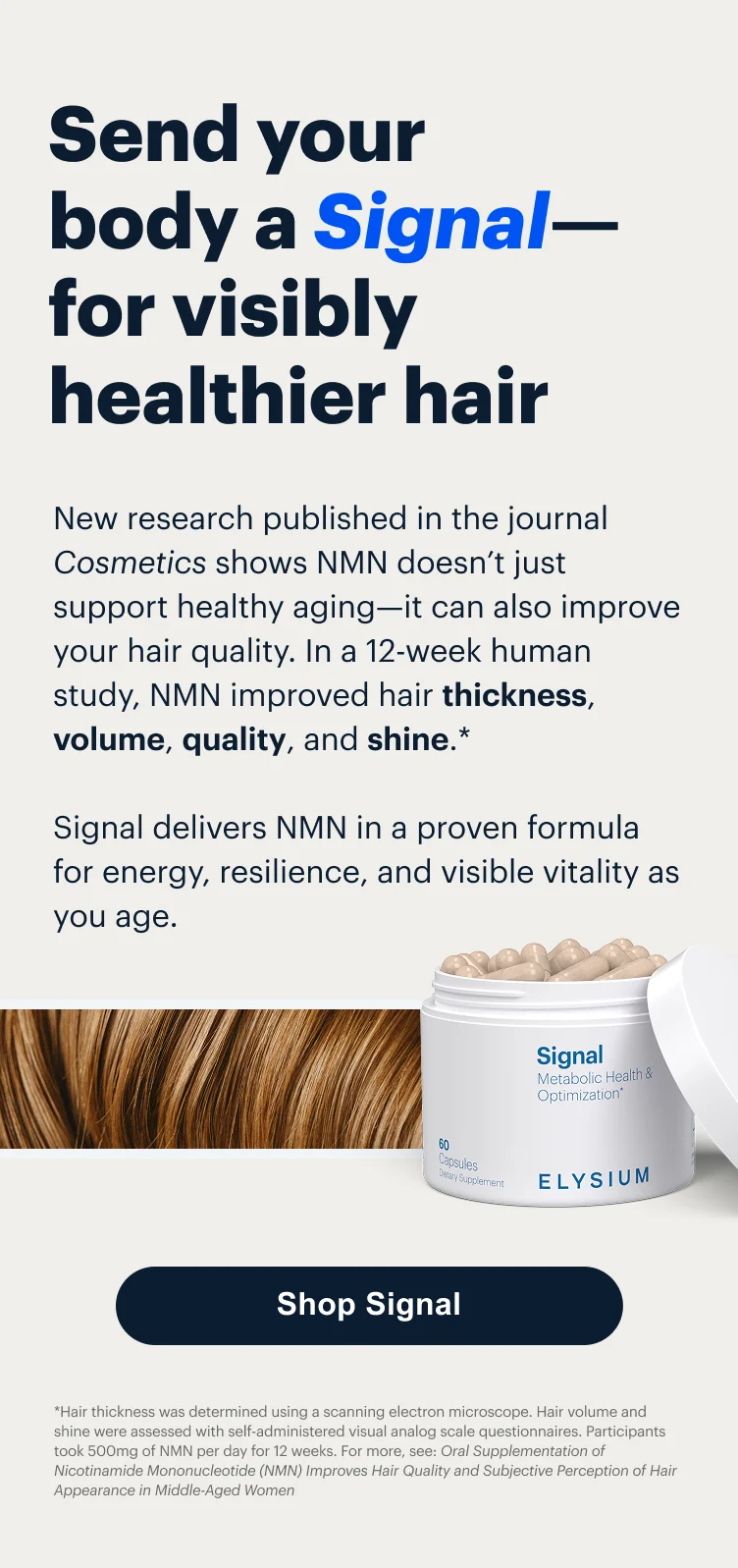 Send your body a Signal—for visibly healthier hair | Shop Signal