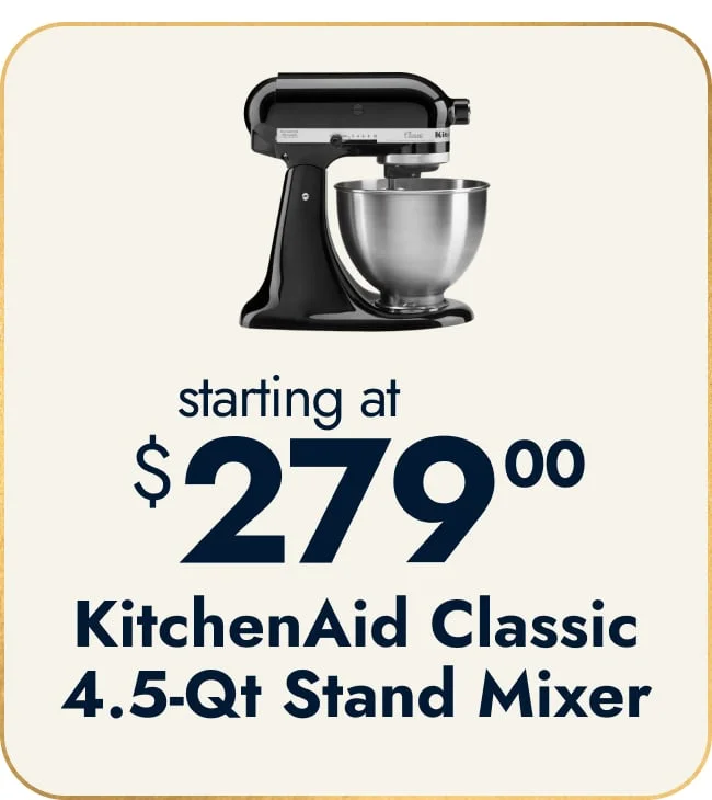 KitchenAid Onyx Black 4.5-Quart Classic Series Stand Mixer