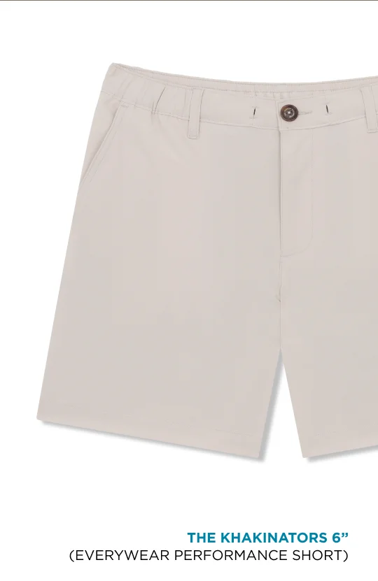 Everywear Perofrmance Short: The Khakinators 6"