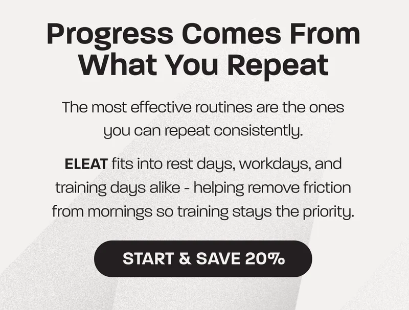 Progress comes from what you repeat