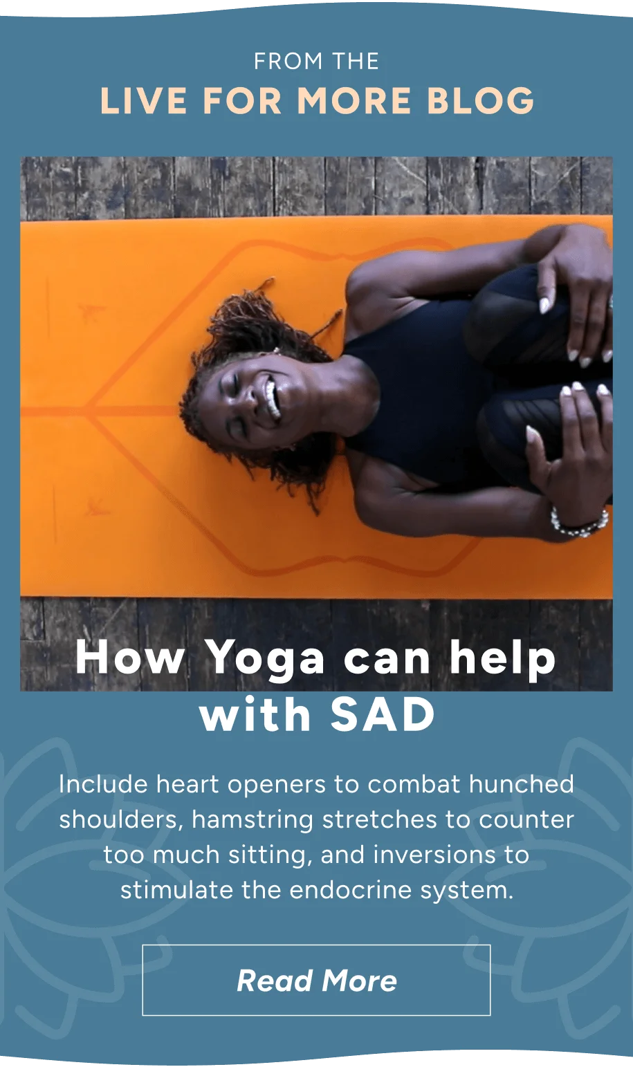 How Yoga can help with SAD