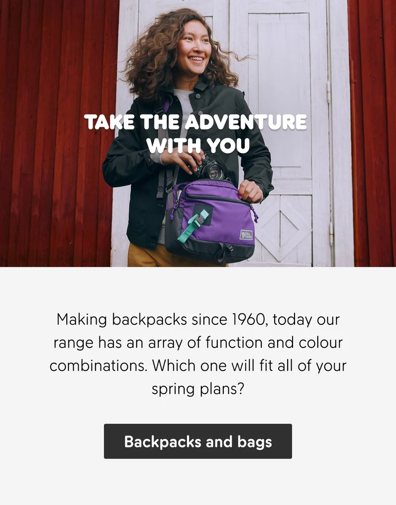 Bags, Backpacks & Gear for all outdoor activities