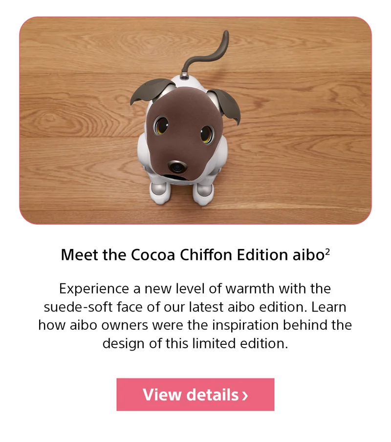 Meet the Cocoa Chiffon Edition aibo2 | View details