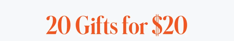 Shop 20 Gifts for $20