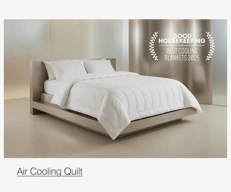 Buffy eucalyptus fabric keeps you asleep longer by cooling the skin.