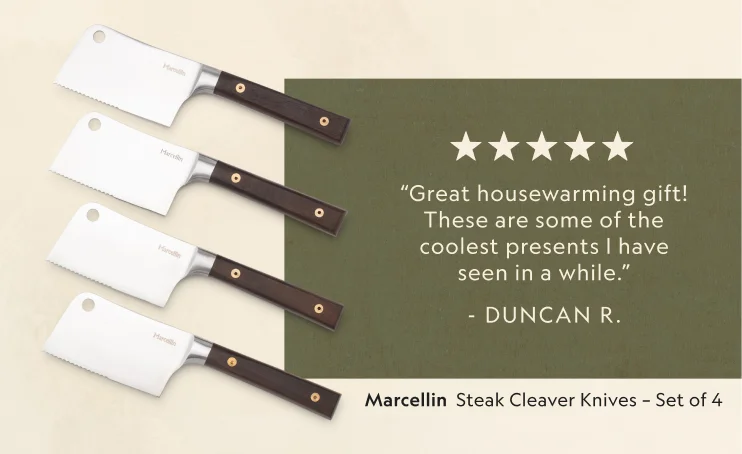 Steak Cleaver Knives – Set of 4