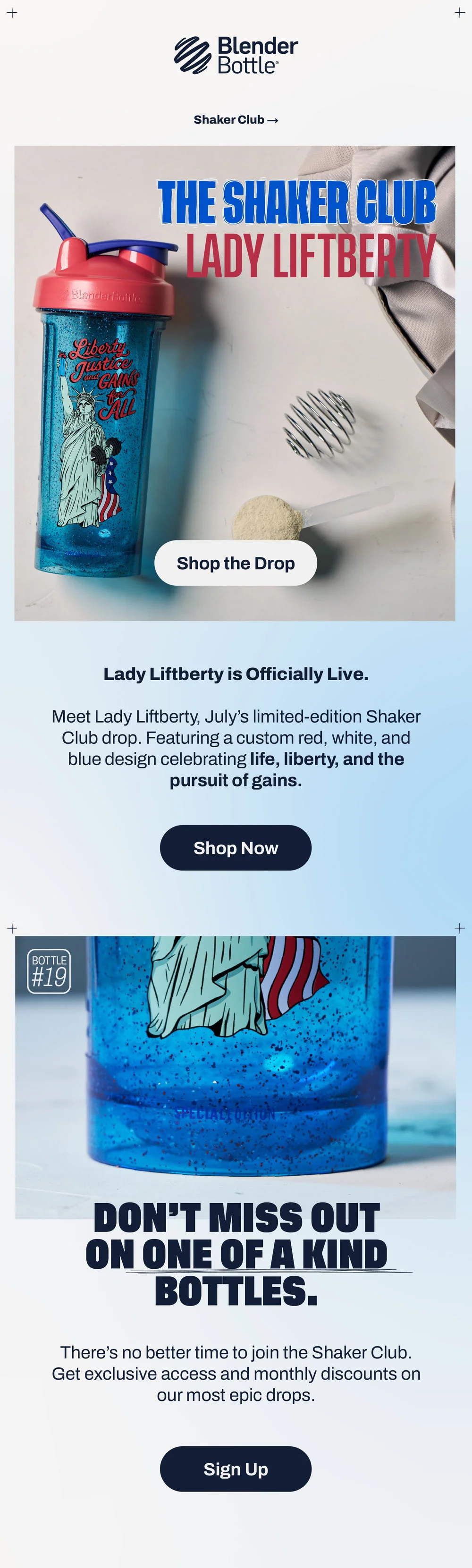 Shop the NEW "Lady Liftberty" bottle