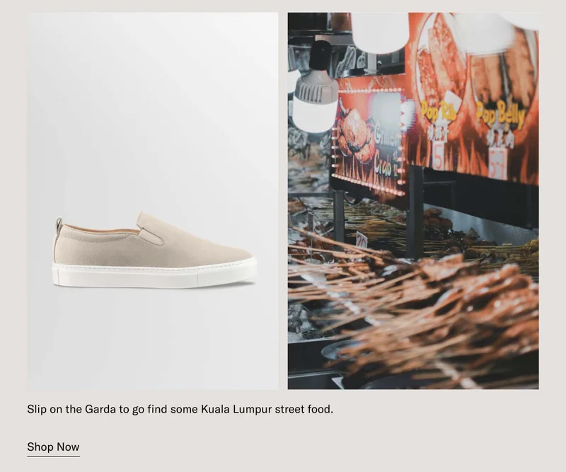 Slip-on the Garda to go find some Kuala Lumpur street food. Shop Now