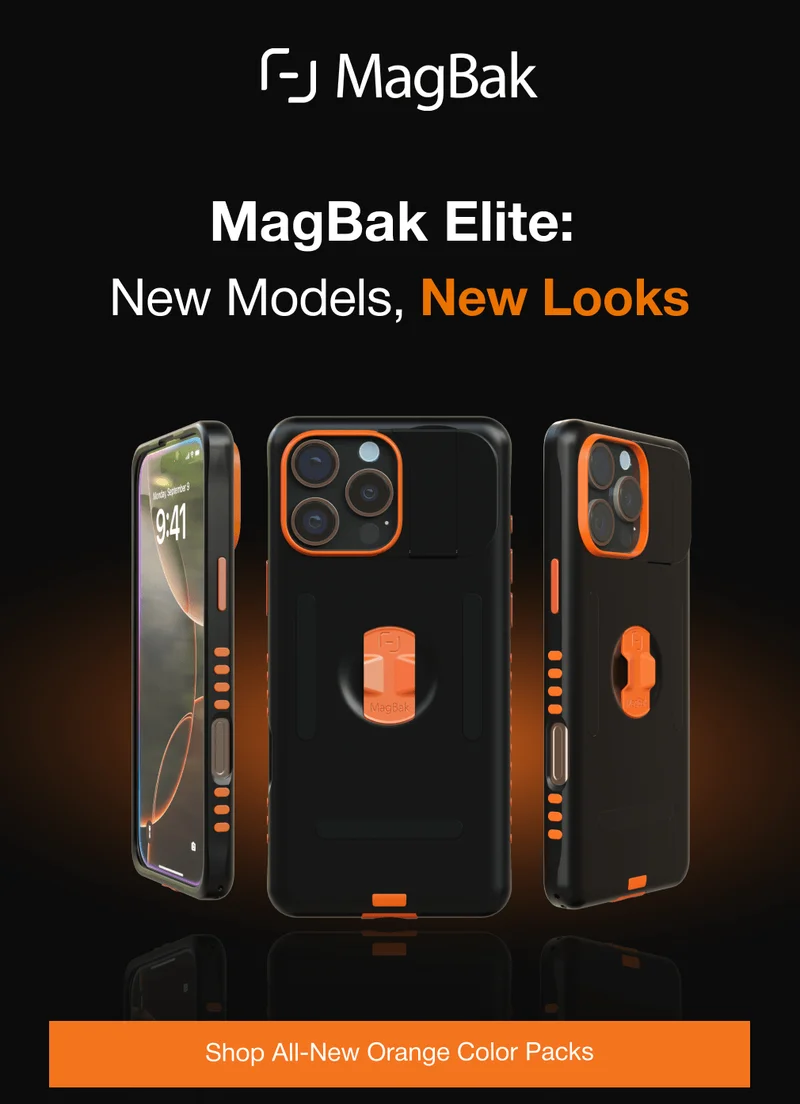 MagBak Elite:&nbsp;  New Models, New Looks Shop All-New Orange Color Packs