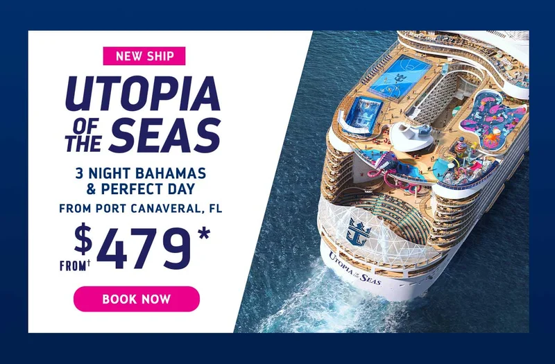 UTOPIA OF THE SEAS - 3 NIGHT BAHAMAS & PERFECT DAY