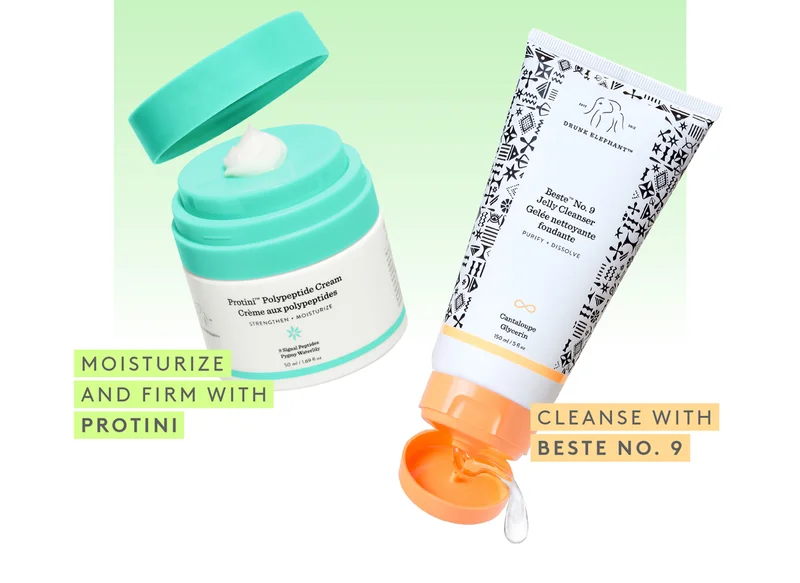 Moisturize and firm with Protini. Cleanse with Beste No.9