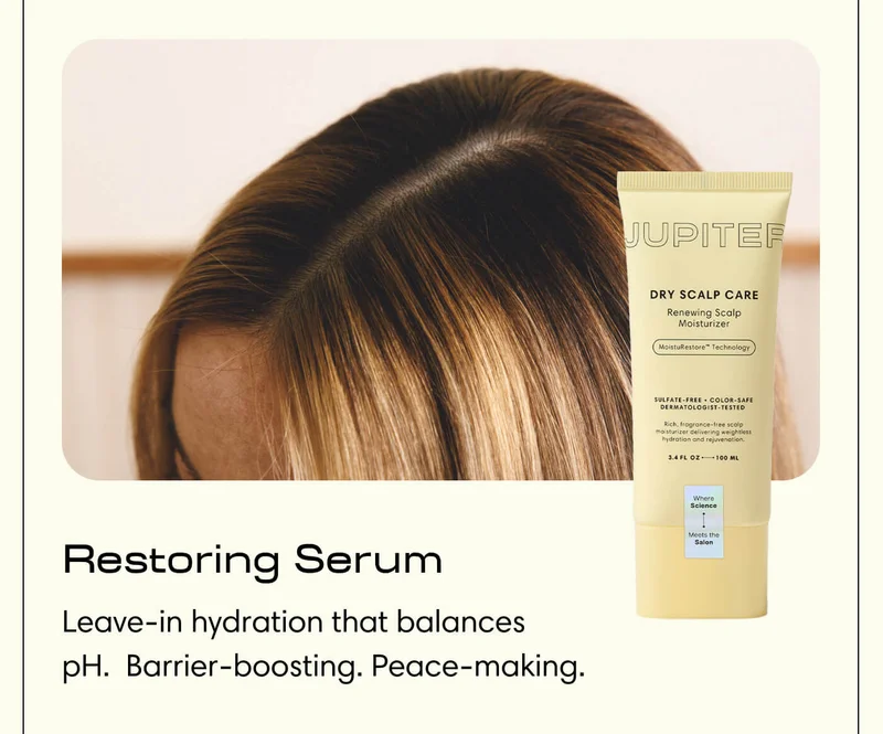 Restoring Serum // Leave-in hydration that balances pH.  Barrier-boosting. Peace-making.