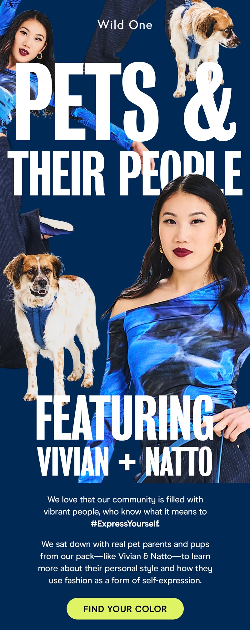 Pets and Their People Featuring Vivian and Natto Find Your Color