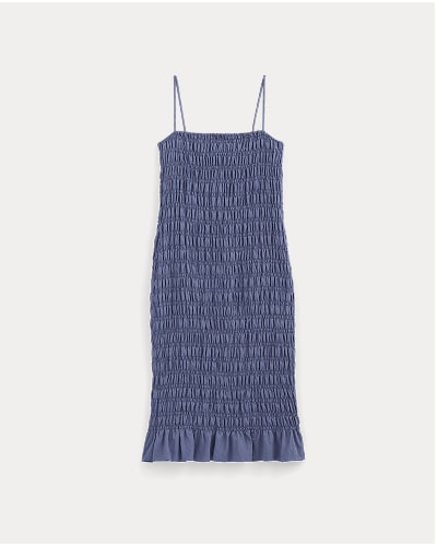[Image]The Smocked Column Dress | Blue Dusk