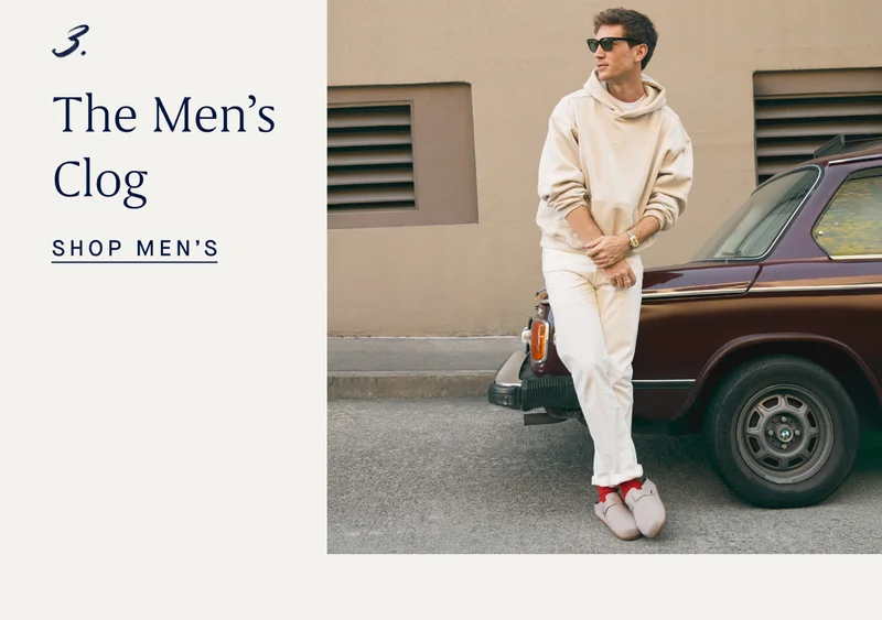 3. The Men's Clog SHOP MEN'S