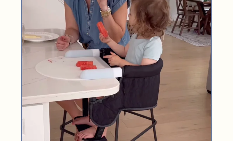 The *first* Hook-On High Chair with a footrest