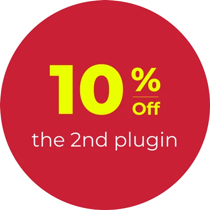 10% off the 2nd plugin