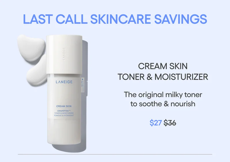 CREAM SKIN TONER & MOISTURIZER