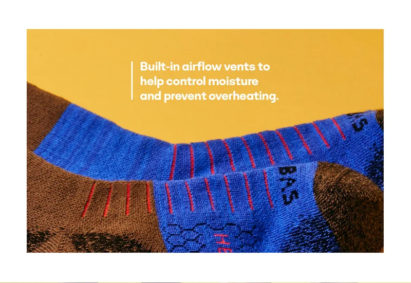 Built-in airflow vents to help control moisture and prevent overheating.