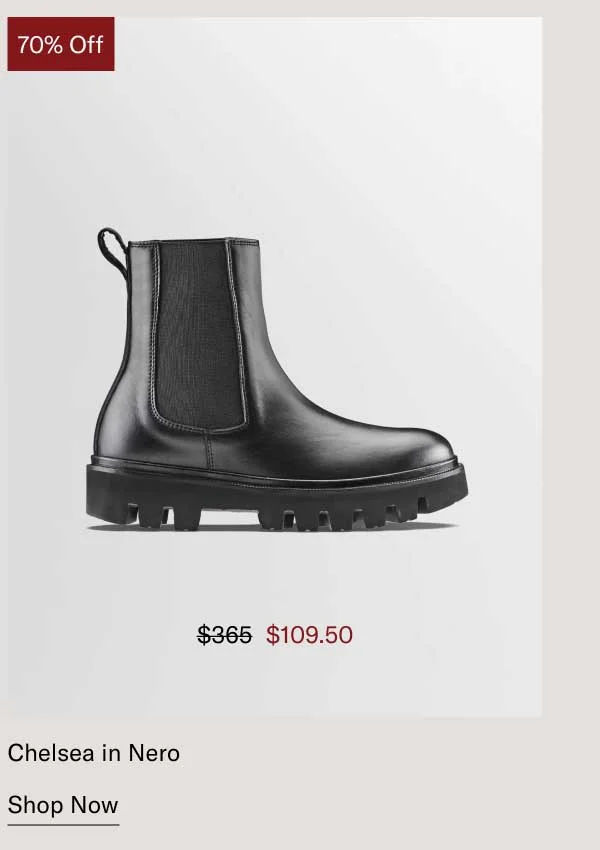 70% off. Chelsea in Nero- Shop Now
