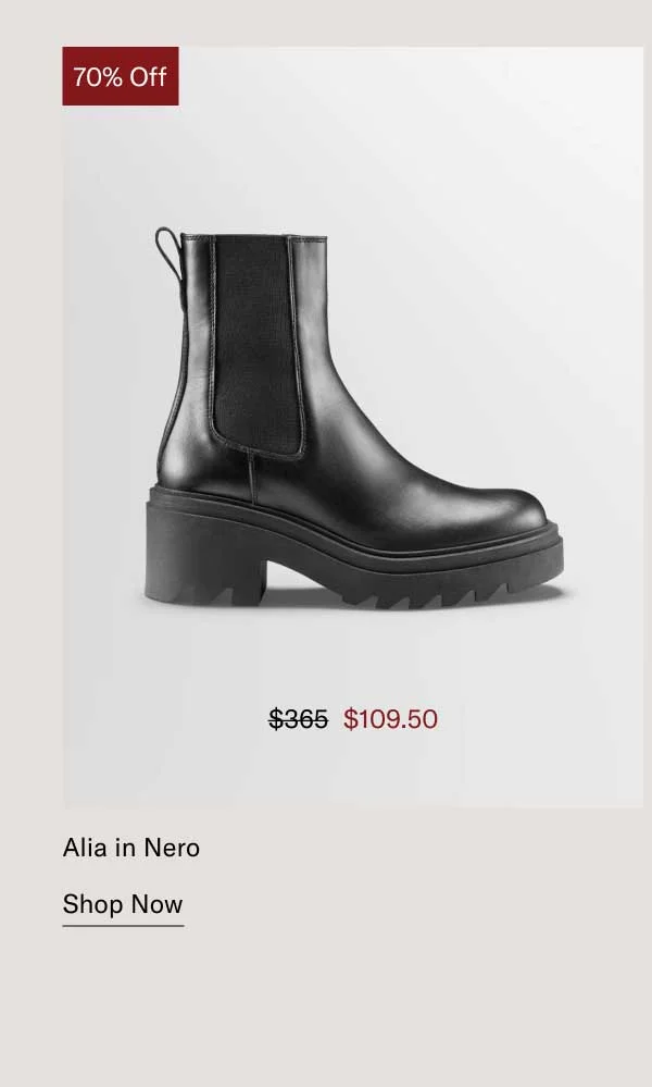 70% off. Alia in Nero-Shop Now