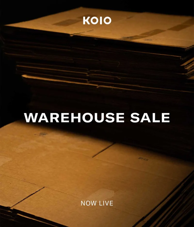 WAREHOUSE SALE - NOW LIVE