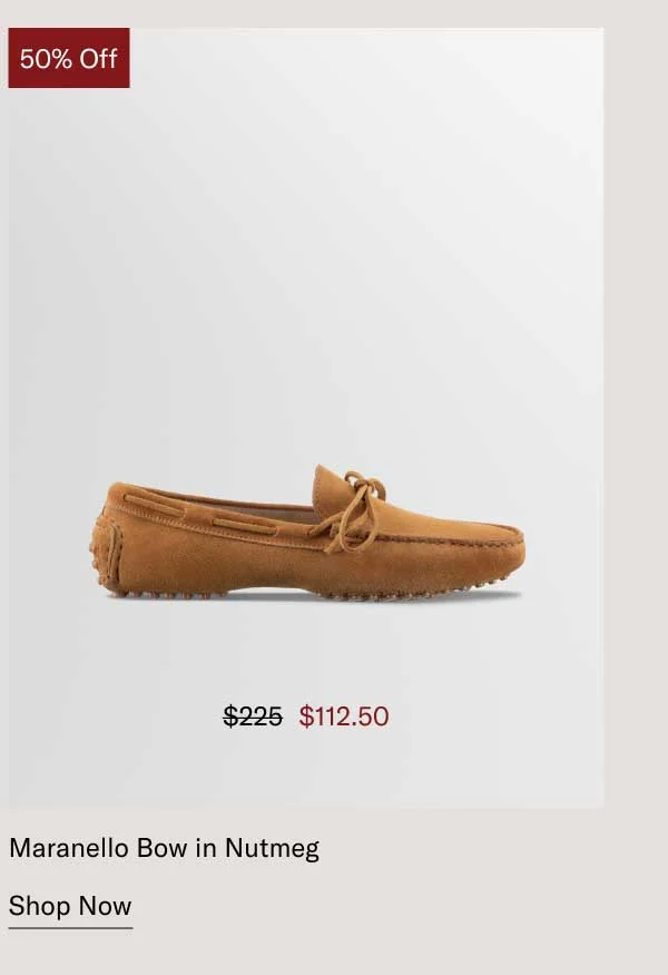 50% off. Maranello Bow in Nutmeg- Shop Now