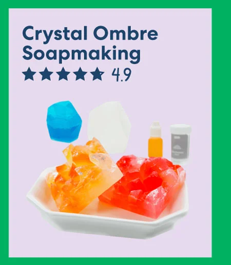 Crystal Ombre Soapmaking