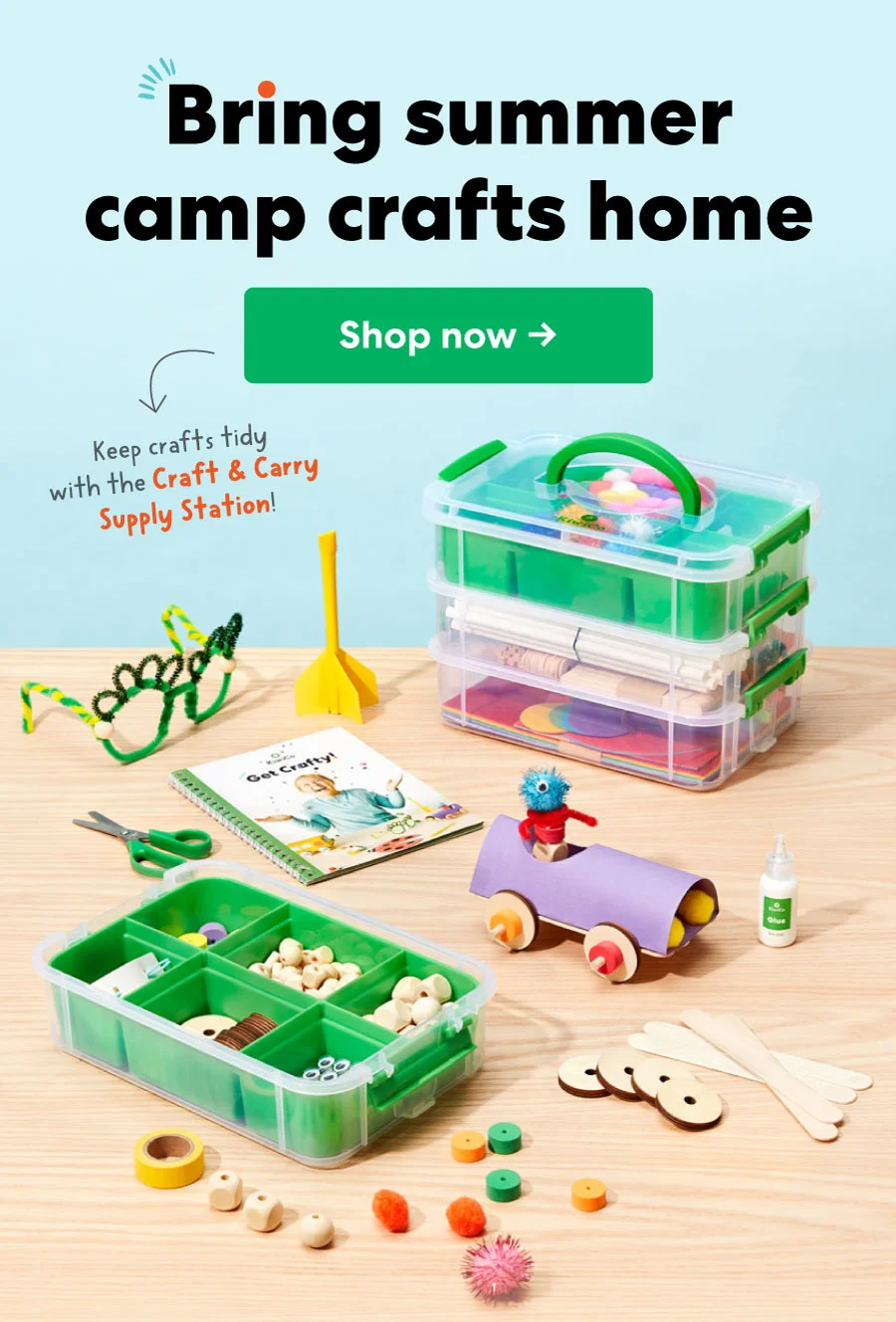 Bring summer camp crafts home