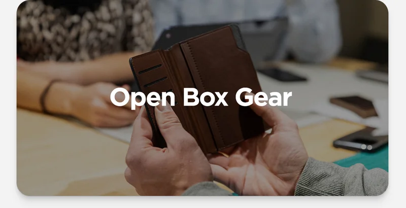 Open Box Gear. We're giving returned products a second life. Instead of sending lightly used items to landfills, we inspect and resell them at a lower price, reducing waste by extending their lifespan. Explore Open Box.