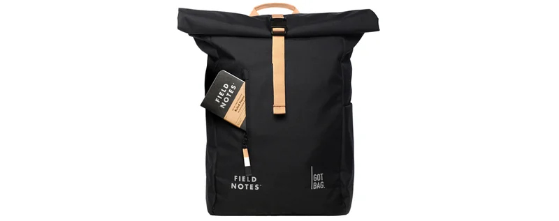 Pitch Black Rolltop Backpack