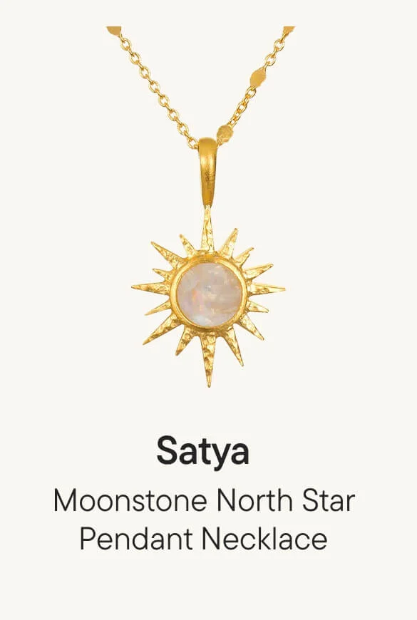 Moonstone North Star Pendant Necklace Moonstone North Star Pendant Necklace