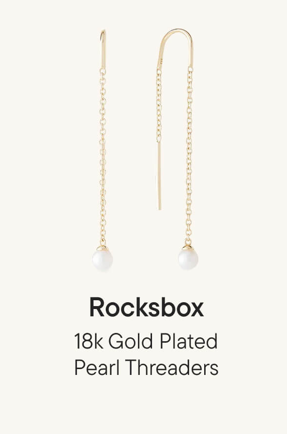 18k Gold Plated Pearl Threaders 18k Gold Plated Pearl Threaders