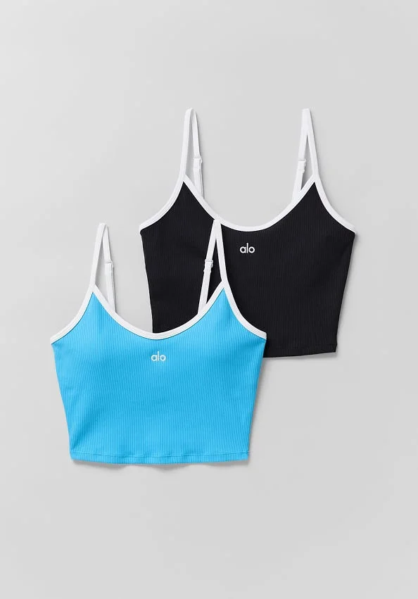 goddess ribbed first pick bra tank