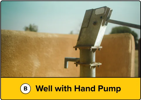 B. Well with Hand Pump