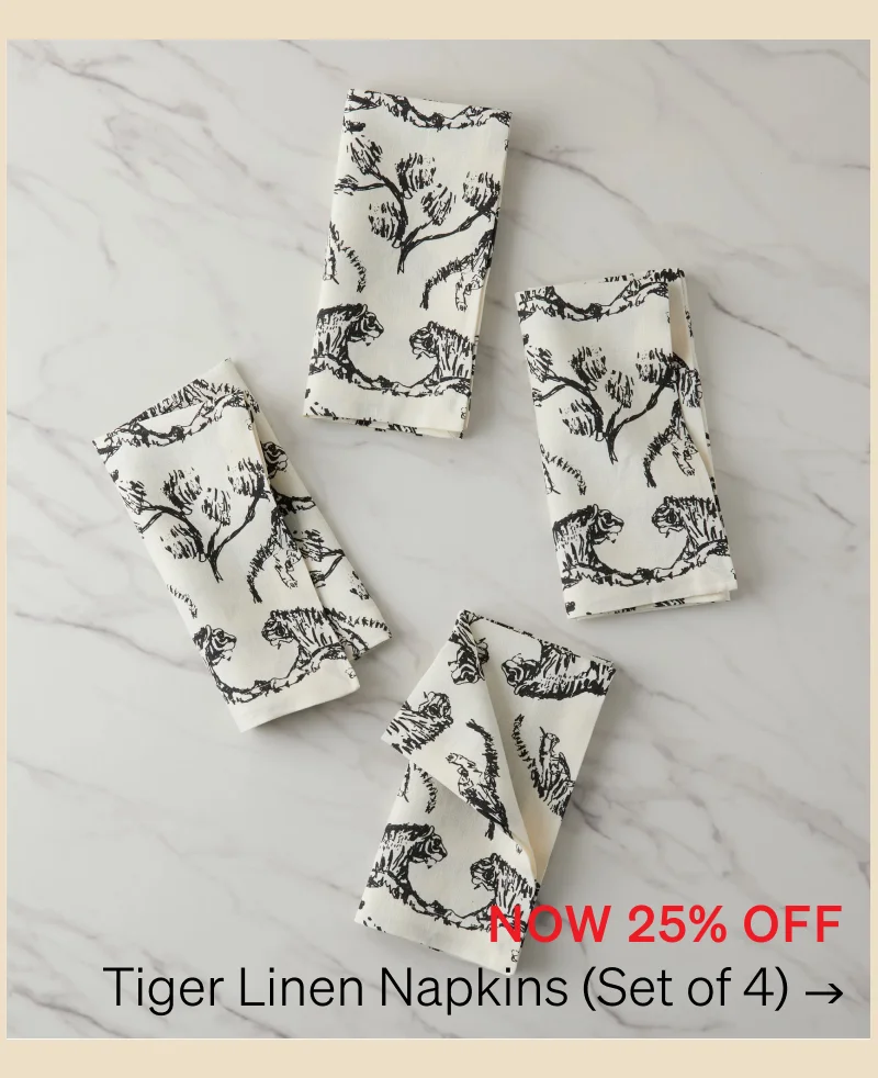 Shop Tiger Linen Napkins