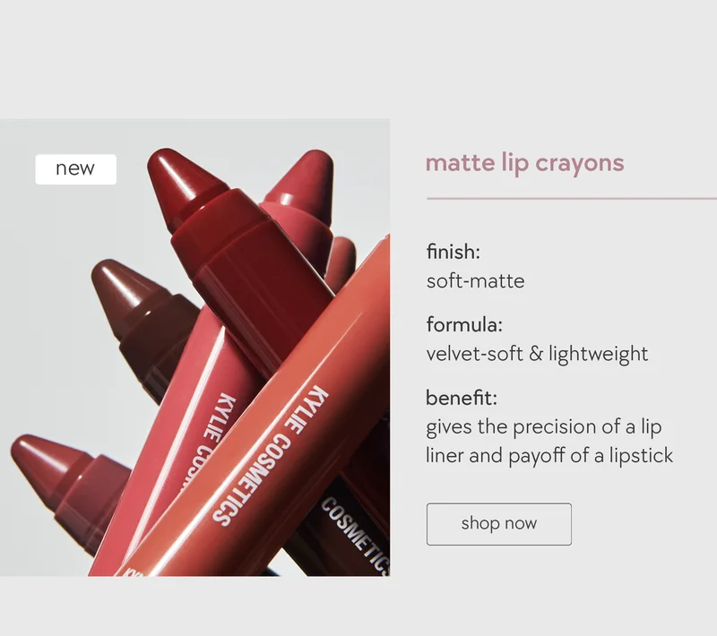 shop new matte lip crayons!