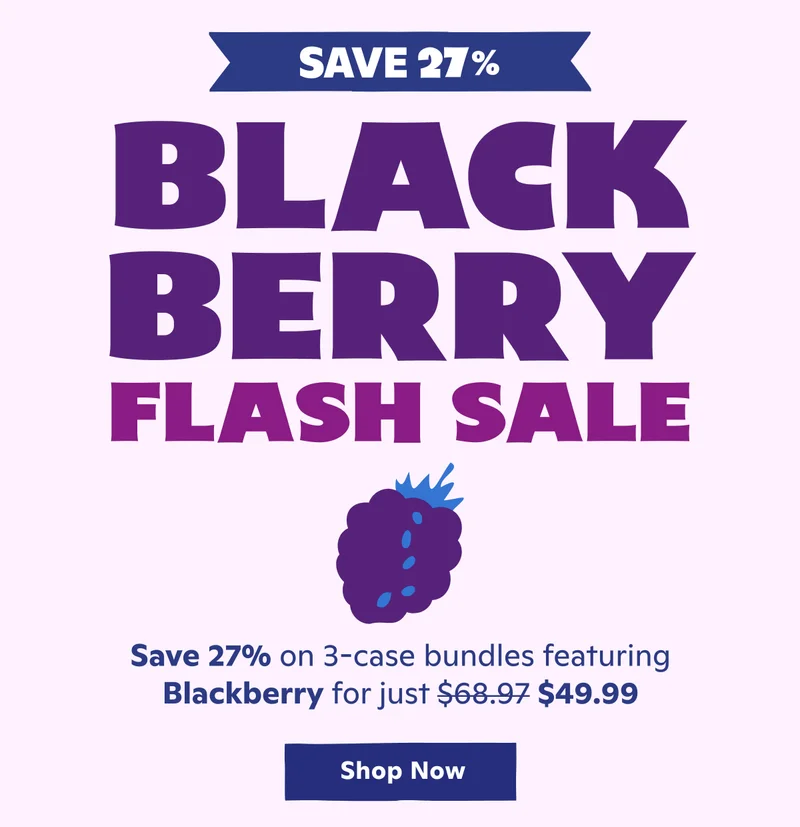 Blackberry Flash Sale! Save 27% on 3-case bundles featuring Blackberry for just $49.99