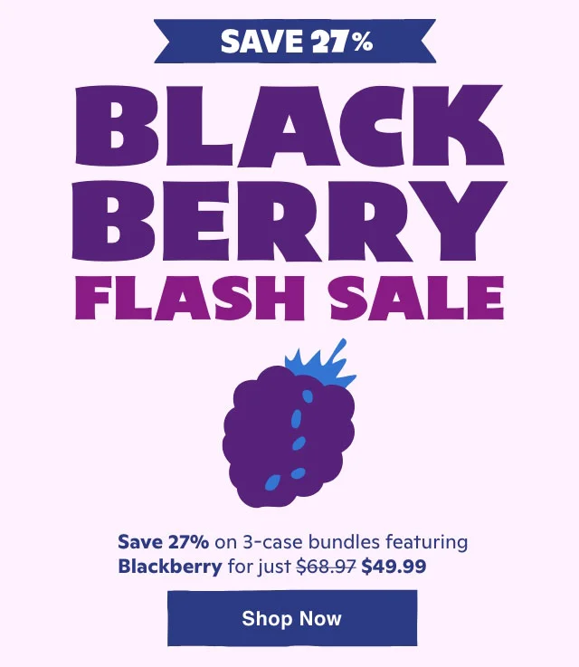 Blackberry Flash Sale! Save 27% on 3-case bundles featuring Blackberry for just $49.99