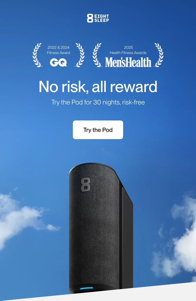 2021 & 2022 Fitness Award GQ | 2018 & 2019 Best Inventions TIME | No risk, all reward | Try the Pod for 30 nights, risk-free