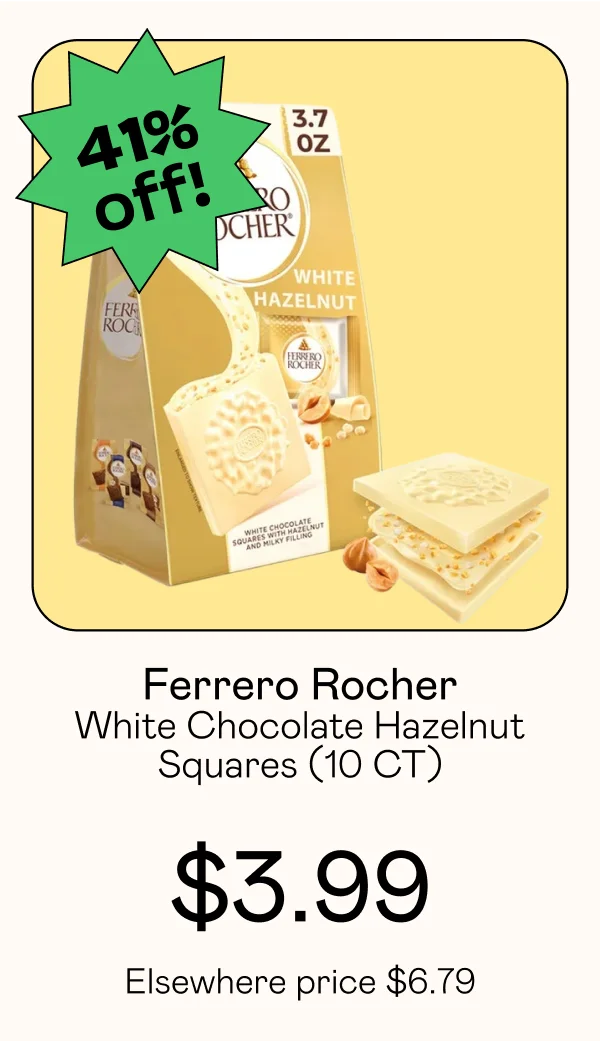 White Chocolate Hazelnut Squares (10 CT)