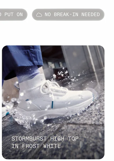 Stormburst High Top in Frost White