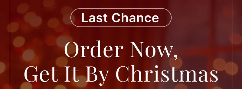 Last Chance&nbsp;• Order Now, Get It By Christmas