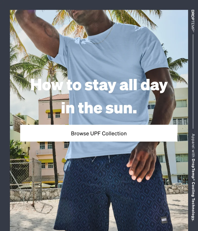 How to stay all day in the sun.