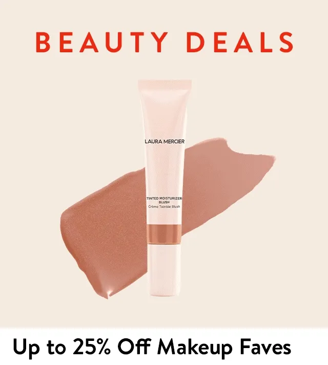 Beauty Deals; cream blush, mascara and lipstick.
